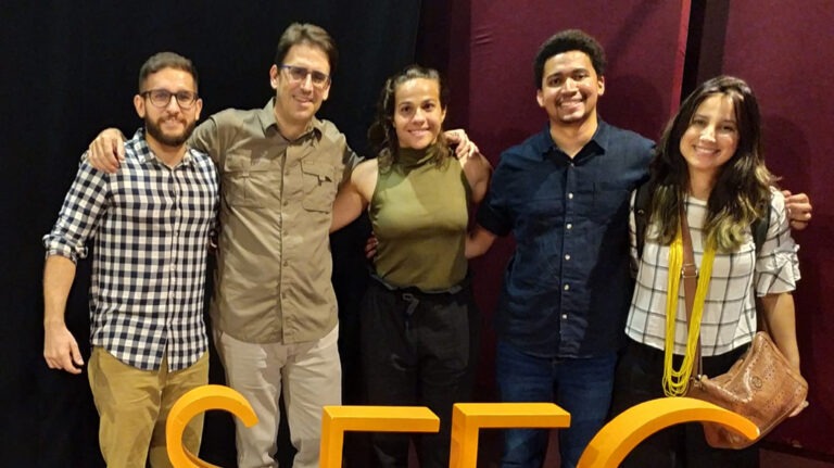 Parte da equipe do SEEG (EN: Part of SEEG team).